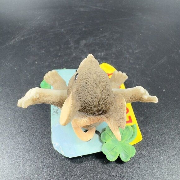 Charming Tails Fitz And Floyd Figurine Resin Whimsical Jackpot Mouse Figure - Picture 7 of 10